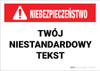 Custom ANSI Polish Danger Label Custom ANSI Polish Danger Label