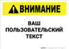 Custom ANSI Russian Caution Label Custom ANSI Russian Caution Label