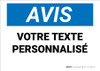Custom OSHA French Notice Label