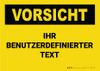 Custom OSHA German Caution Label Custom OSHA German Caution Label