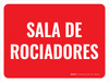 Sala de Rociadores Horizontal Rojo - Wall Sign Sala de Rociadores Horizontal Rojo - Wall Sign