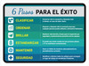 6 Pasos Para el Éxito - Wall Sign 6 Pasos Para el Éxito - Wall Sign