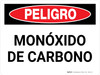 Peligro - Monóxido de Carbono Horizontal - Wall Sign Peligro - Monóxido de Carbono Horizontal - Wall Sign