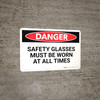Danger: Safety Glasses (Wall) Danger: Safety Glasses (Wall)
