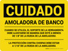Cuidado - Amoladora de Banco Horizontal - Wall Sign Cuidado - Amoladora de Banco Horizontal - Wall Sign
