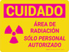 Área de Radiación - Wall Sign