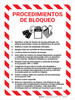 Procedimientos de Bloqueo con Borde de Peligro Vertical - Wall Sign Procedimientos de Bloqueo con Borde de Peligro Vertical - Wall Sign