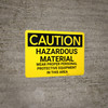 Caution: PPE Hazardous Material Wear PPE in This Area - Wall Sign Caution: PPE Hazardous Material Wear PPE in This Area - Wall Sign