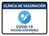 Clínica de Vacunación - Vacuna Covid-19 Disponible - Wall Sign Clínica de Vacunación - Vacuna Covid-19 Disponible - Wall Sign