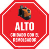 Alto - Cuidado con el Remolcador - Floor Sign