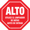 Alto - Use Limpiador de Botas Antes de Entrar Circular - Floor Sign