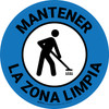 Mantener la Zona Limpia - Floor Sign