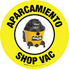 Aparcamiento Shop Vac (Real) - Floor Sign