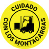 Cuidado con los Montacargas Circular - Floor Sign