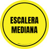 Escalera Mediana Circular - Floor Sign