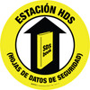 Estación de HDS (Hoja de Datos de Seguridad) Circular - Floor Sign