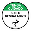 Tenga Cuidado Suelo Resbaladizo Español con Icono - Floor Sign Tenga Cuidado Suelo Resbaladizo Español con Icono - Floor Sign