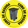 Cubo de Basura Circular - Floor Sign Cubo de Basura Circular - Floor Sign
