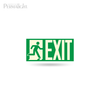 PERMALIGHT® Photoluminescent Man Running + Exit Sign