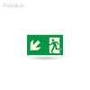 PERMALIGHT® Photoluminescent Man Running + Arrow Exit Sign PERMALIGHT® Photoluminescent Man Running + Arrow Exit Sign