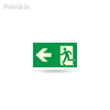 PERMALIGHT® Photoluminescent Man Running + Arrow Exit Sign PERMALIGHT® Photoluminescent Man Running + Arrow Exit Sign