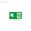 PERMALIGHT® Photoluminescent Man Running + Arrow Exit Sign PERMALIGHT® Photoluminescent Man Running + Arrow Exit Sign