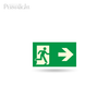PERMALIGHT® Photoluminescent Man Running + Arrow Exit Sign PERMALIGHT® Photoluminescent Man Running + Arrow Exit Sign