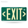 PERMALIGHT® ABS Plastic Photoluminescent Outdoor Exit Sign PERMALIGHT® ABS Plastic Photoluminescent Outdoor Exit Sign