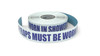 Flip Flops Must Be Worn in Shower Area - Inline Printed Floor Marking Tape