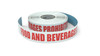 Food and Beverages Prohibited - Inline Printed Floor Marking Tape
