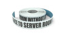 No Admittance to Server Room Without Authorization - Inline Printed Floor Marking Tape