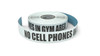 No Cell Phones in Gym Area - Inline Printed Floor Marking Tape
