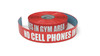 No Cell Phones in Gym Area - Inline Printed Floor Marking Tape