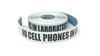 No Cell Phones in Laboratory - Inline Printed Floor Marking Tape