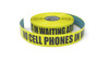 No Cell Phones in Waiting Area - Inline Printed Floor Marking Tape