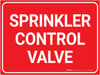 Sprinkler Control Valve - Wall Sign