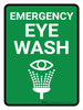 Emergency Eye Wash Portrait - Wall Sign Emergency Eye Wash Portrait - Wall Sign