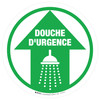 Douche d'urgence Oculaire et se Tenir à l'écart du Chemin De-Chaussée Signe Douche d'urgence Oculaire et se Tenir à l'écart du Chemin De-Chaussée Signe