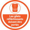 Les Gilets Réfléchissants Doivent Être Portés À L'Étage Signe