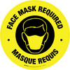 Masque Requis Bilingue De-Chaussée Signe Masque Requis Bilingue De-Chaussée Signe