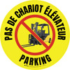 Pas De Chariot Élévateur Parking Étage Signe