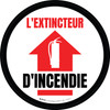 Extincteur De-Chaussée Signe Extincteur De-Chaussée Signe