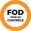 FOD Zone de Contrôle de Type A Étage Signe