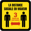 La Distance Sociale S'Il Vous Plaît Gardez Vos Distances De-Chaussée Signe