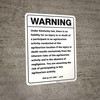 Warning: Kentucky Agritourism Liability KY - Wall Sign