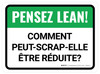 Pensez Lean - Comment Peut Rebuter Être Réduite Rectangulaire - De-Chaussée Signe