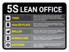 5S Lean Office French Landscape - Wall Sign 5S Lean Office French Landscape - Wall Sign