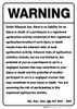 Warning: Missouri Agritourism Liability MO - Wall Sign Warning: Missouri Agritourism Liability MO - Wall Sign