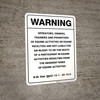 Warning: New Mexico Equine NM - Wall Sign Warning: New Mexico Equine NM - Wall Sign