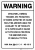 Warning: New Mexico Equine NM - Wall Sign Warning: New Mexico Equine NM - Wall Sign